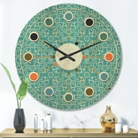 עיצוב 'מופשט' מופשט רטרו עיצוב X 'שעון קיר עץ מודרני של אמצע המאה