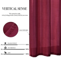 Subrte Fau Silk Semi-Sheer Window וילונות אלגנטיות לוחות וילונות הווילון