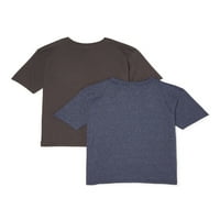 פארק היורה בנים מלאים באנרגיה ולוגו חולצות גרפיות 2 חבילות, מידות 4-18