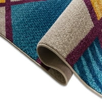 שטיחי אזור מודרניים מיסטיים ארוגים היטב, סגול
