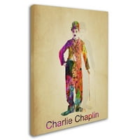 סימן מסחרי אמנות' צ 'רלי צ' פלין ' אמנות בד מאת מארק אשכנזי