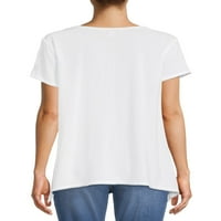 חולצת הטריקו לחולצת טריקו של האישה החלוץ עם שרוולים קצרים, נשים