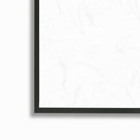 סטופל מודרני לבן אביב אדמונית ניצני בוטני & פרחוני ציור שחור ממוסגר אמנות הדפסת קיר אמנות