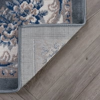 שטיח אפור ושמנת מסורתי של המפטון, 2 '10'