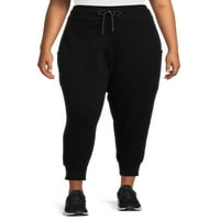 מכנסי ג'וג'ר פליס סופר -סופר גודל של ריבוק הנשים עם מכנסיים עם כיס עם כיס