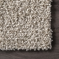 שטיח אזור שאג מוצק של נולום קארה, 10 '2 14', בז'