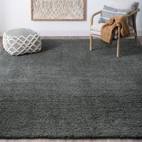 שטיח אזור מעבר שטיח צבע סמיך בצבע אחיד סלון אפור קל לניקוי