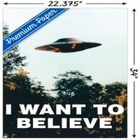 ה- X -Files - אני רוצה להאמין לפוסטר קיר, 22.375 34